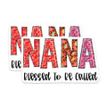 (2 Pack) Nana Stickers - Blessed to Be Called Nana - Grandmother Stickers - 5" On Longest Side - Sticks to Smooth Flat Surfaces - Made in USA - BMCS15632