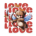 (2 Pack) Love Teddy Bear Cupid Magnets - Cute Angel Bear Magnets - Valentine's Day DÃƒÂ©cor Magnets- 5" On Longest Side - for Fridges, Toolboxes, Cars - Made in USA - MAG2999