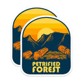 (2 Pack) Petrified Forest Magnets - National Park Decor - Travel Souvenir Magnets - 5" On Longest Side - Premium Magnet - for Cars, Refrigerators, Toolboxes, Lockers - Made in USA - MAG18915