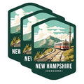 (3 Pack) New Hampshire Decals - Concord NH - Tramway Stickers - 3 Inches On Longest Side - Easy Peel & Apply - Made in USA - 3MCS0370