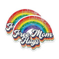 (2 Pack) Free Mom Hugs Gay Pride Magnets - LGTBQ Magnet - Gay Pride Month Magnet - 5" On Longest Side - Premium Magnet - for Cars, Refrigerators, Toolboxes, Lockers - Made in USA - MAG1691