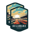 (2 Pack) Delaware State and Capitol Magnets - DE State Magnet - Choose from 50 States - 5" On Longest Side - Premium Magnet - for Cars, Refrigerators, Toolboxes, Lockers - Made in USA - MAG1464