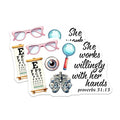 (2 Pack) Eye Themed Magnets - Funny Optical Office Decor - Cute Eye Doctor Accessories - 5" On Longest Side - for Cars, Fridges, Toolboxes - Made in USA - MAG8090