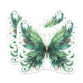 (2 Pack) Enchanted Emerald Butterfly Magnets - Fairy Garden Decor - Whimsical Botanical Art - Fridge Locker Accent - 5 Inches On Longest Side - Thick Durable Magnet - Made in USA - MAG36905