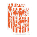 (2 Pack) Rustic Wilderness Stickers - Mountain Adventure Decal - Nature Wildlife Sticker - 5" On Longest Side - Sticks to Smooth Flat Surfaces - Made in USA - BMCS4799