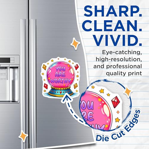 (2 Pack) You are Worthy Magnets - 5" On Longest Side - for Cars, Fridges, Toolboxes - Made in USA - MAG7504