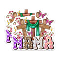 (2 Pack) Mama Christian Magnets - Faith Based Kitchen Decor - Mother's Day Refrigerator Magnets - 5 Inches On Longest Side - Thick Durable Magnet - Made in USA - MAG25738