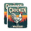 (2 Pack) The Chicken Whisperer Magnets - Funny Chicken Saying Magnets - Farmhouse Decor Magnets - 5" On Longest Side - for Cars, Refrigerators, Toolboxes, Lockers - Made in USA BMCS3078
