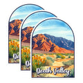(3 Pack) Death Valley Decals - National Park Stickers - Desert Landscape Decal - 3 Inches On Longest Side - Easy Peel & Apply - Made in USA - 3MCS0446