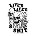 (2 Pack) Skull Middle Finger Magnets - Sarcastic Skull Design - Attitude Magnets - 5" On Longest Side - Premium Magnet - for Cars, Refrigerators, Toolboxes, Lockers - Made in USA - MAG15346