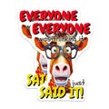 (2 Pack) Funny Cow Magnets - Outspoken Animal Design - Eyeglasses Character Art - Sarcastic Refrigerator Locker Humor - 5 Inches On Longest Side - Thick Durable Magnet - Made in USA - MAG22858