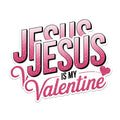(2 Pack) Jesus is My Valentine Magnets - Religious Love Magnets - Faith-Based Valentine Decor- 5" On Longest Side - for Fridges, Toolboxes, Cars - Made in USA - MAG2985