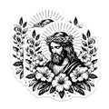 (2 Pack) Jesus Christ Magnets - Religious Home Decor - Inspirational Christian Art Magnet - 5" On Longest Side - for Cars, Fridges, Toolboxes - Made in USA - MAG7316