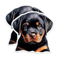 (2 Pack) Rottweiler Puppy Magnets - Adorable Dog Breed Art - Cute Canine Pet Lover Collectible - Animal Themed Fridge Decor - 5 Inches On Longest Side - Thick Durable Magnet - Made in USA - MAG23443