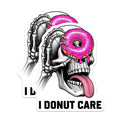 (2 Pack) I Donut Care Magnets - Funny Skeleton Donut Art - Sarcastic Humor Decor - Quirky Fridge Accessory - 5 Inches On Longest Side - Thick Durable Magnet - Made in USA - MAG39613