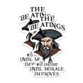 (2 Pack) The Beatings Will Continue Until Morale Improves Magnets - 5" On Longest Side - Premium Magnet - for Cars, Refrigerators, Toolboxes, Lockers - Made in USA - MAG1633