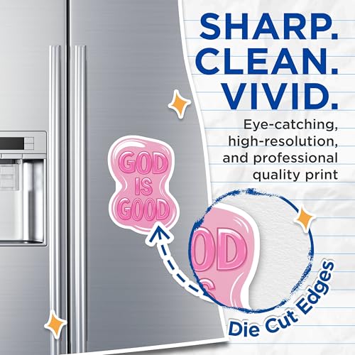 (2 Pack) God is Good Magnets Magnets - Inspirational Quote Magnet - Uplifting Magnet for Home or Office Decor - 5" On Longest Side - Made in USA - Sticks to Refrigerators & Metal Surfaces - MAG8812