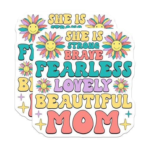 (2 Pack) She is Strong Brave Magnets Magnets - 5" On Longest Side - Made in USA - Sticks to Refrigerators & Metal Surfaces - MAG9210