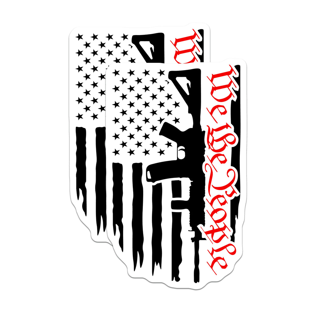 (2 Pack) We The People Magnets - Second Amendment - Patriotic Decor for Truck - 5 Inches On Longest Side - Thick Durable Magnet - Made in USA - MAG39261