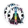 (2 Pack) Chakra Magnets - Yoga Meditation Decor - Spiritual Fridge Decoration - 5" On Longest Side - Premium Magnet - for Cars, Refrigerators, Toolboxes, Lockers - Made in USA - MAG14957