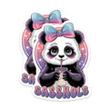 (2 Pack) Sassy Panda Magnets - Funny Boba Drink - Snarky Quote Decor - Cute Animal Fridge - 5 Inches On Longest Side - Thick Durable Magnet - Made in USA - MAG39648
