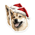 (2 Pack) Christmas Corgi Dog Magnets - Santa Hat Holiday Decor - Festive Pet Accessories for Corgi Owners - 5 Inches On Longest Side - Thick Durable Magnet - Made in USA - MAG25729