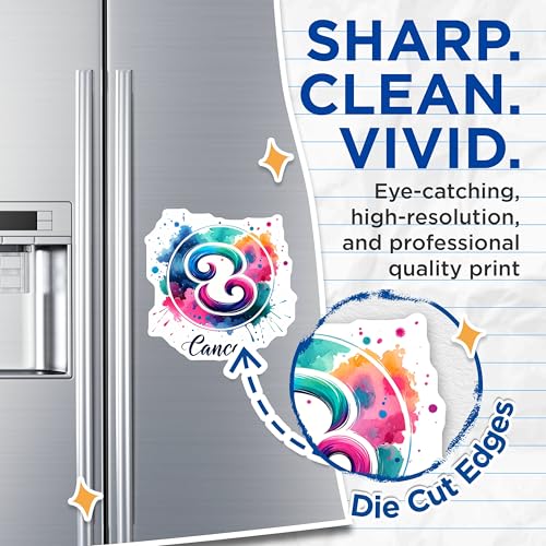 (2 Pack) Cancer Zodiac Magnets - Astrology Symbol - Horoscope Decoration - Birth Sign Magnet - 5" On Longest Side - for Cars, Fridges, Toolboxes - Made in USA - MAG7032