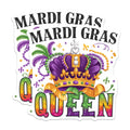 (2 Pack) Mardi Gras Queen Magnets - Purple Crown Decorations - Carnival Magnets - 5" On Longest Side - Premium Magnet - for Cars, Refrigerators, Toolboxes, Lockers - Made in USA - MAG15768
