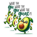 (3 Pack) What The Guac Decals - Funny Avocado Sticker - Trendy Laptop Stickers - 3 Inches On Longest Side - Easy Peel & Apply - Made in USA - 3MCS7555