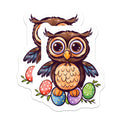 (2 Pack) Easter Owl Magnets - Spring Animal Fridge Decor - Whimsical Kitchen Locker Magnet - 5 Inches On Longest Side - Thick Durable Magnet - Made in USA - MAG37558