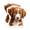 (2 Pack) Nova Scotia Duck Tolling Retriever Magnets - Cute Puppy Dog Art - Pet Lover Decor for Dog Moms - 5 Inches On Longest Side - Thick Durable Magnet - Made in USA - MAG28377