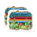(2 Pack) Mamacita Magnets - Serape Cactus Mom Decor - Leopard Print Southwestern Refrigerator Magnets - 5 Inches On Longest Side - Thick Durable Magnet - Made in USA - MAG29756