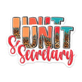 (2 Pack) Unit Secretary Magnets - Secretary Appreciation - Animal Print Office Decor - 5" On Longest Side - Premium Magnet - for Cars, Refrigerators, Toolboxes, Lockers - Made in USA - MAG18692