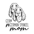(2 Pack) German Spaniel Mom Magnets - Dog Lover Accent - Pet Parent Decor - 5 Inches On Longest Side - Thick Durable Magnet - Made in USA - MAG27027