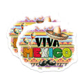 (2 Pack) Viva Mexico Magnets - Mexican Celebration Decoration - 5" On Longest Side - for Cars, Fridges, Toolboxes - Made in USA - MAG8218