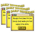 (3 Pack) Daily Reminder Decals - Positive Affirmation - Motivational Stickers - 3 Inches On Longest Side - Easy Peel & Apply - Made in USA - 3MCS7087
