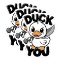 (3 Pack) Duck You Decals - Funny Duck Meme - Knife Duck Decals - 3 Inches On Longest Side - Easy Peel & Apply - Made in USA - 3MCS8296