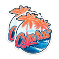 (2 Pack) Cyprus Magnets - Travel Souvenir - Island Fridge Decorations - 5" On Longest Side - Premium Magnet - for Cars, Refrigerators, Toolboxes, Lockers - Made in USA - MAG17965