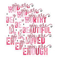 (3 Pack) You are Enough Decals - Affirmation Stickers - Positive Message Decals - 3 Inches On Longest Side - Easy Peel & Apply - Made in USA - 3MCS1874