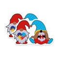 (2 Pack) Autism Awareness Gnome Magnets - Neurodiversity Puzzle Piece Support - Teacher Appreciation Locker Fridge Accent - 5 Inches On Longest Side - Thick Durable Magnet - Made in USA - MAG37112