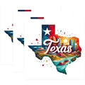 (3 Pack) Texas Decals - Texas State Art - Laptop Decals - 3 Inches On Longest Side - Easy Peel & Apply - Made in USA - 3MCS4107