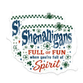 (2 Pack) St Patrick's Day Magnets - Shenanigans Fun Quote Decor - Lucky Clover Refrigerator Art - 5 Inches On Longest Side - Thick Durable Magnet - Made in USA - MAG39833