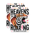 (2 Pack) Roaring Tiger Magnets - Christian Faith Decor - Spiritual Inspiration Art - 5 Inches On Longest Side - Thick Durable Magnet - Made in USA - MAG21273