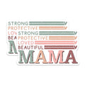 (2 Pack) Mama Strong Protective Magnets - Loved Beautiful Inspirational Quote - 5" On Longest Side - for Cars, Fridges, Toolboxes - Made in USA - MAG7151