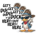 (3 Pack) Duck Decals - Funny Duck - Cartoon Duck Decal - 3 Inches On Longest Side - Easy Peel & Apply - Made in USA - 3MCS1466