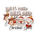 (2 Pack) Funny Christmas Magnets - Adult Holiday Refrigerator Decor - Christmas Spirit Humor Magnets - 5 Inches On Longest Side - Thick Durable Magnet - Made in USA - MAG30808