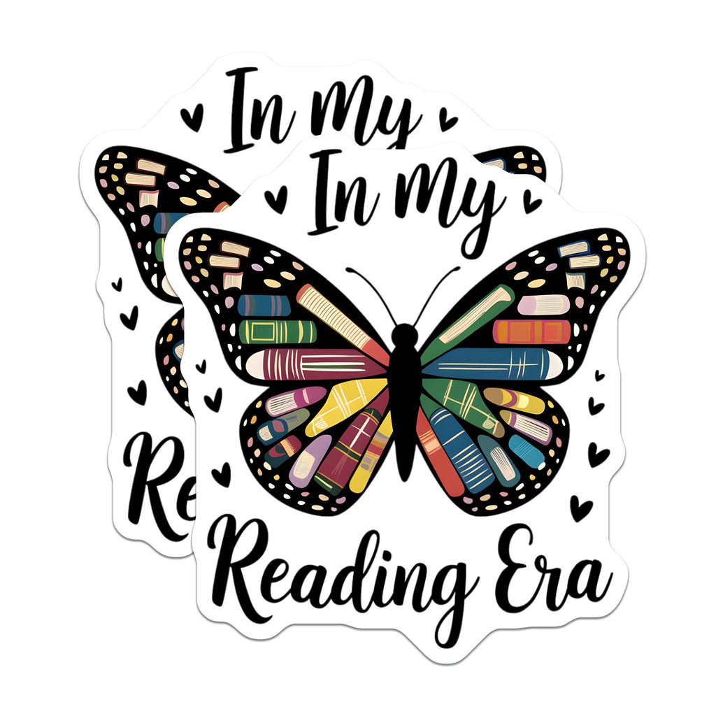 (2 Pack) Reading Era Magnets - Book Lover Decor - Literary Fan Accessory - Bookworm Refrigerator Art - Aesthetic - 5 Inches On Longest Side - Thick Durable Magnet - Made in USA - MAG39862