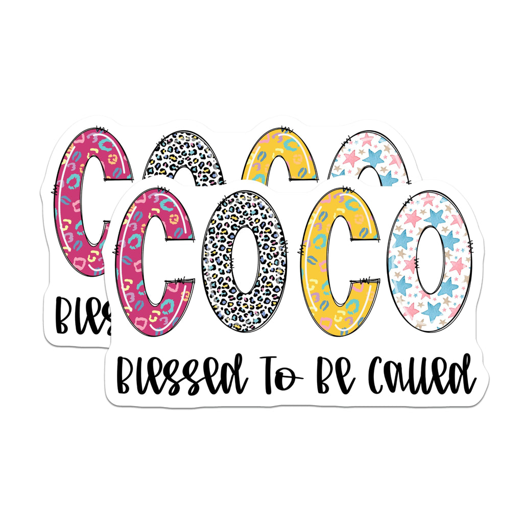 (2 Pack) Coco Magnets - Blessed to Be Called - Leopard Stars Animals - 5" On Longest Side - Premium Magnet - for Cars, Refrigerators, Toolboxes, Lockers - Made in USA - MAG14260