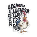 (2 Pack) Leghorn Leader Magnets - Chicken Flock - Fun Kitchen Magnets - 5" On Longest Side - for Cars, Fridges, Toolboxes - Made in USA - MAG4123