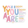 (2 Pack) Inspirational Quote Stickers - Positive Affirmation Stickers - Motivational Message Stickers - 5" On Longest Side - Sticks to Any Smooth Flat Surface - Made in USA - BMCS3085